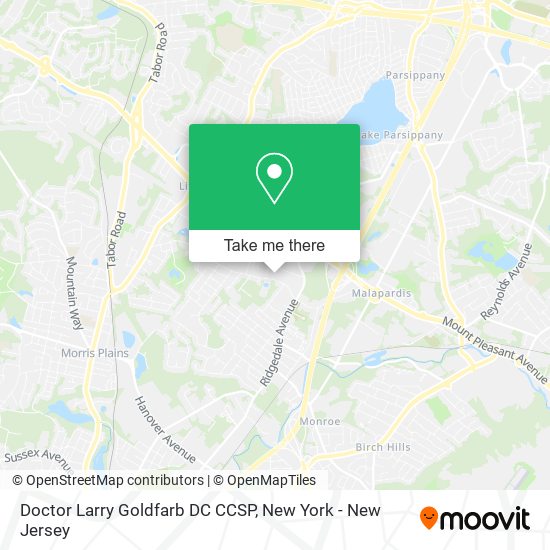 Doctor Larry Goldfarb DC CCSP map