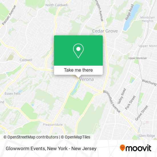 Mapa de Glowworm Events