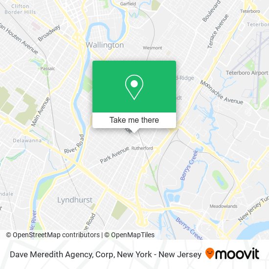 Dave Meredith Agency, Corp map