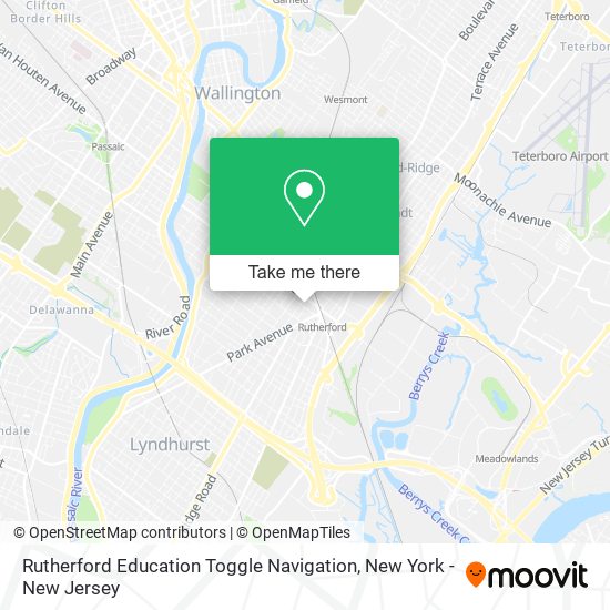 Mapa de Rutherford Education Toggle Navigation