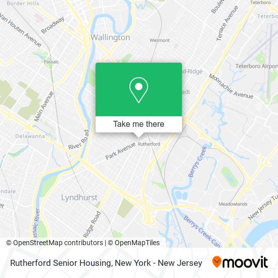 Mapa de Rutherford Senior Housing