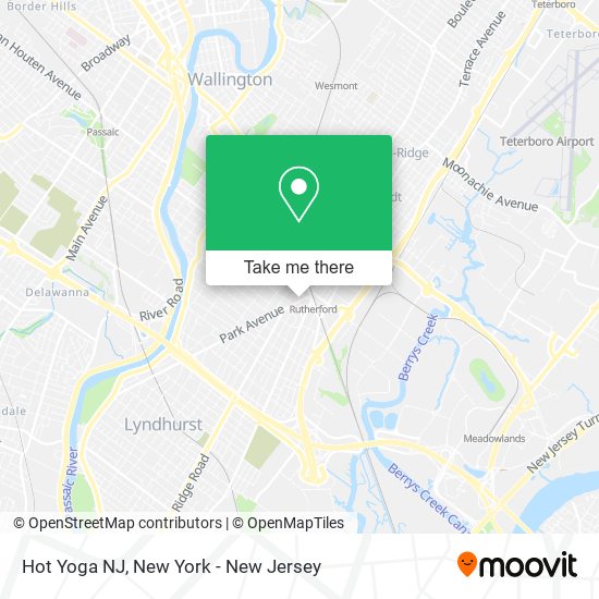 Hot Yoga NJ map