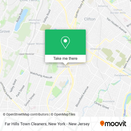 Far Hills Town Cleaners map