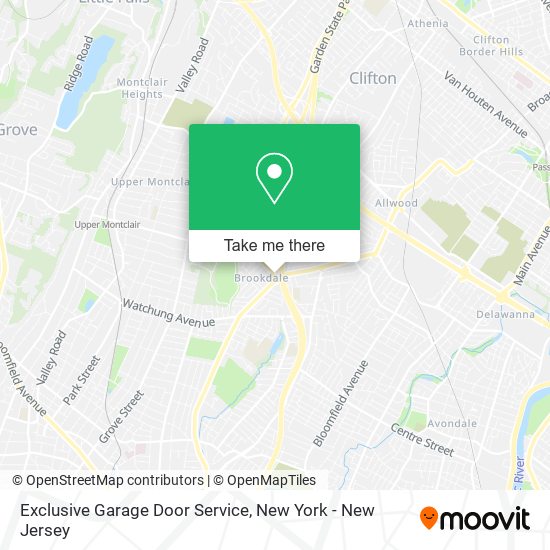 Exclusive Garage Door Service map