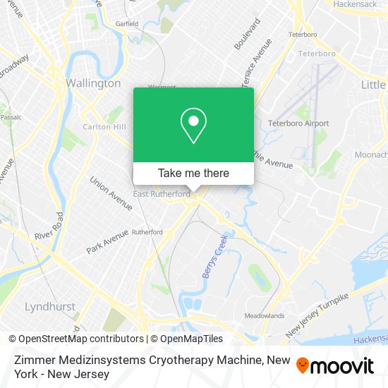 Zimmer Medizinsystems Cryotherapy Machine map