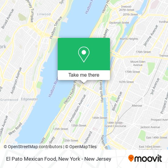 Mapa de El Pato Mexican Food