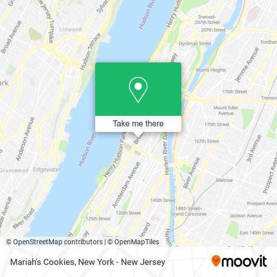 Mariah's Cookies map