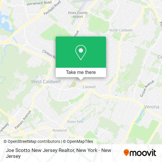 Mapa de Joe Scotto New Jersey Realtor