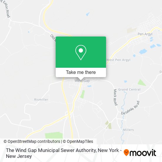 The Wind Gap Municipal Sewer Authority map