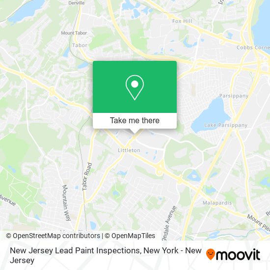 New Jersey Lead Paint Inspections map