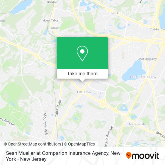 Mapa de Sean Mueller at Comparion Insurance Agency