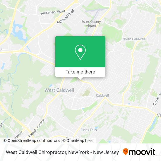 Mapa de West Caldwell Chiropractor