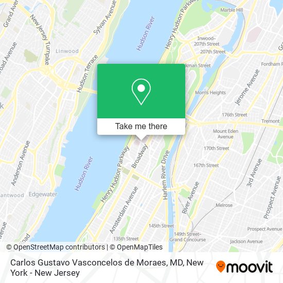 Carlos Gustavo Vasconcelos de Moraes, MD map