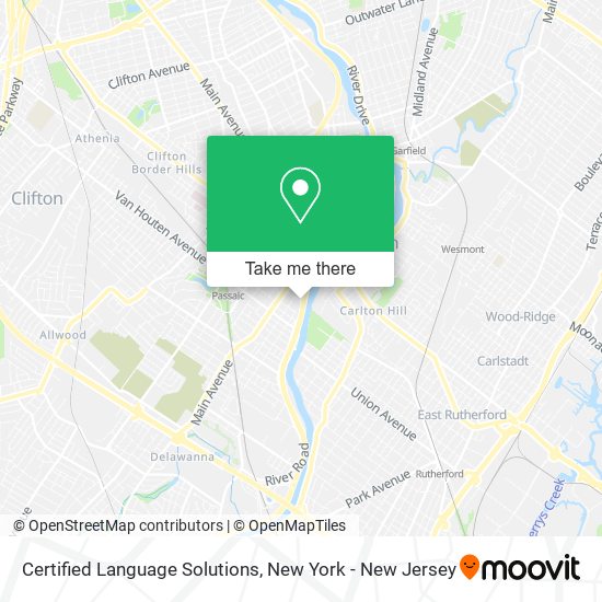 Certified Language Solutions map