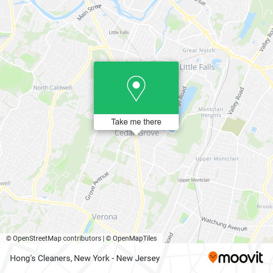 Hong's Cleaners map