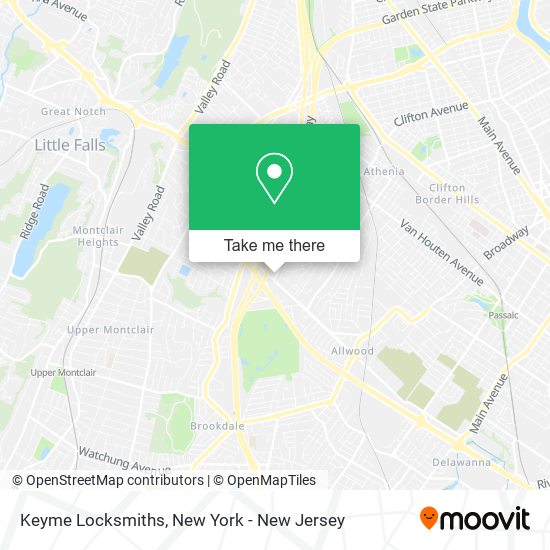 Keyme Locksmiths map