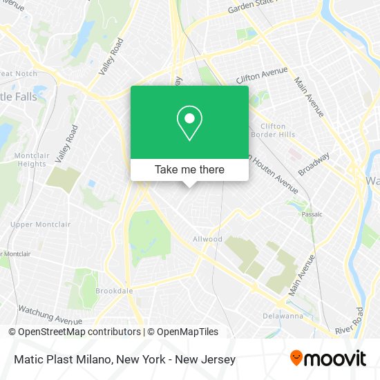 Mapa de Matic Plast Milano
