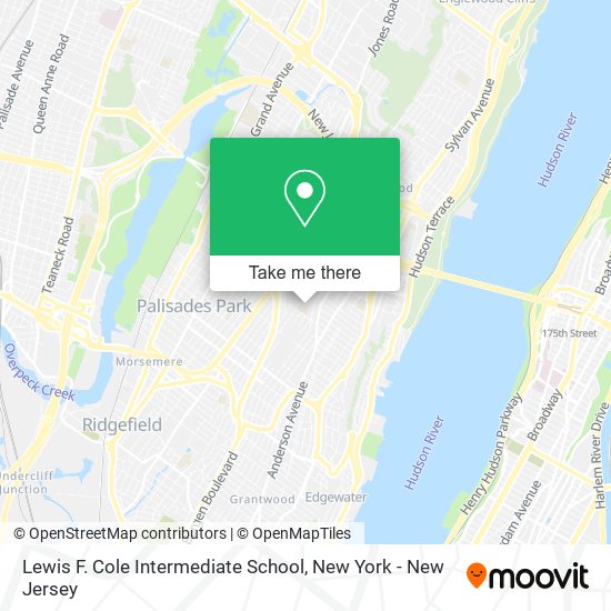 Lewis F. Cole Intermediate School map