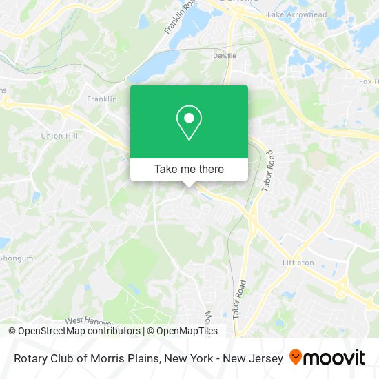 Rotary Club of Morris Plains map