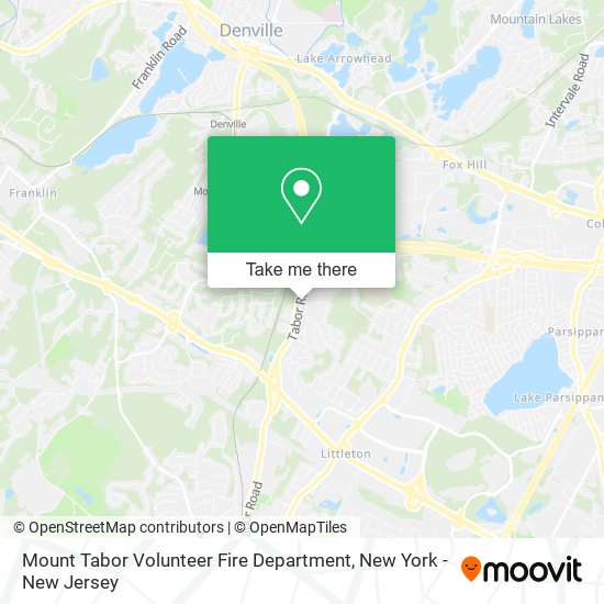 Mount Tabor Volunteer Fire Department map