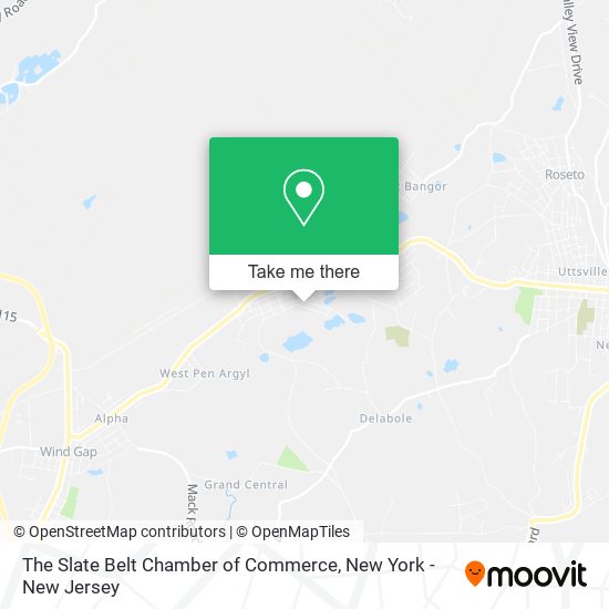 The Slate Belt Chamber of Commerce map