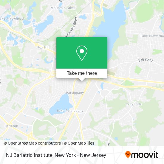 Mapa de NJ Bariatric Institute