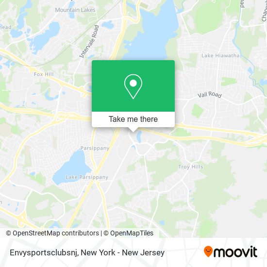 Envysportsclubsnj map