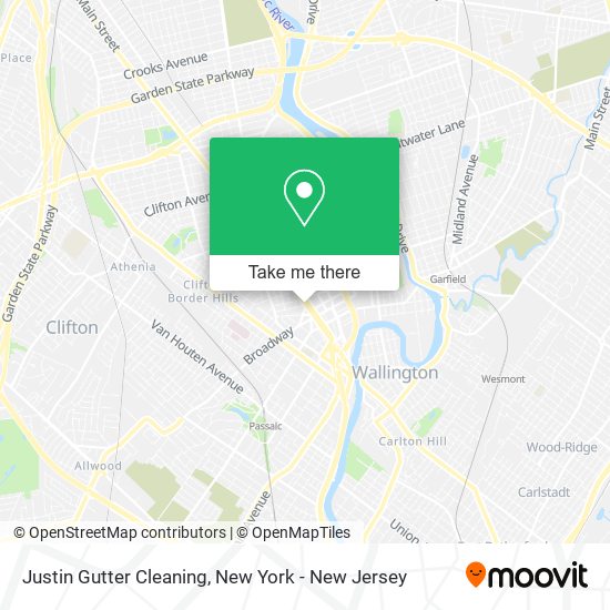 Mapa de Justin Gutter Cleaning