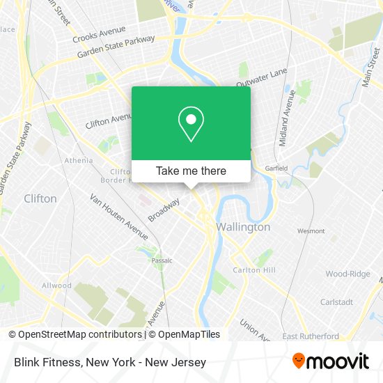 Blink Fitness map