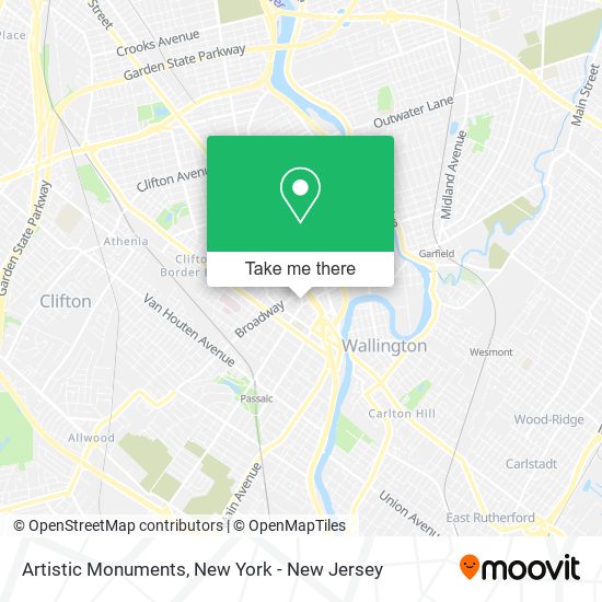Artistic Monuments map