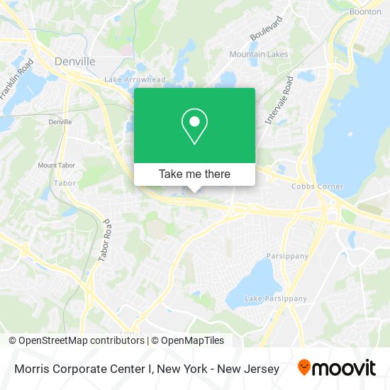 Mapa de Morris Corporate Center I