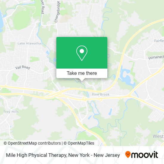 Mile High Physical Therapy map