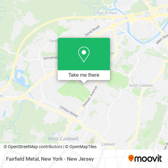 Fairfield Metal map