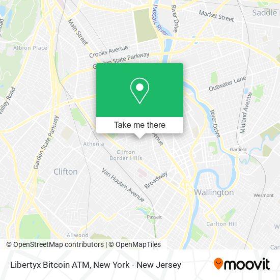 Mapa de Libertyx Bitcoin ATM