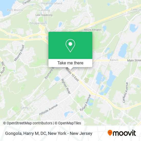 Gongola, Harry M, DC map