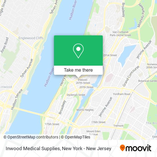 Inwood Medical Supplies map