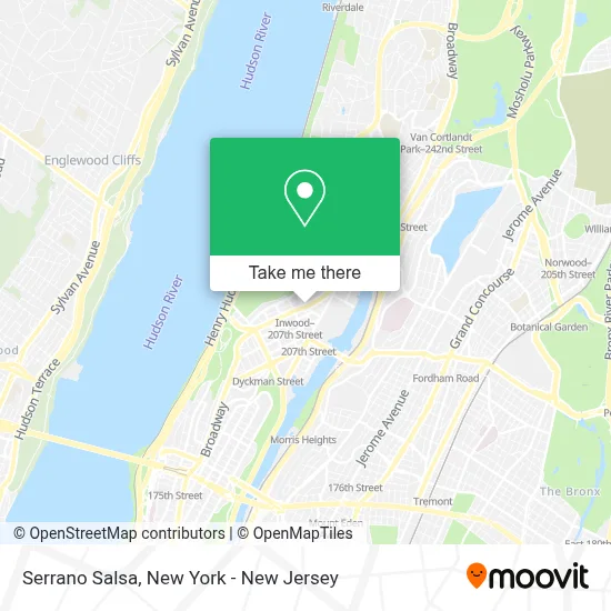 Serrano Salsa map