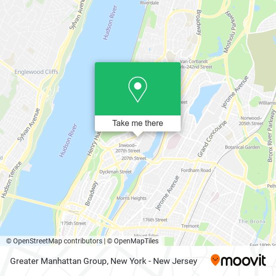 Greater Manhattan Group map