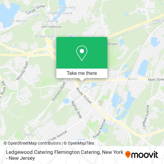 Ledgewood Catering Flemington Catering map