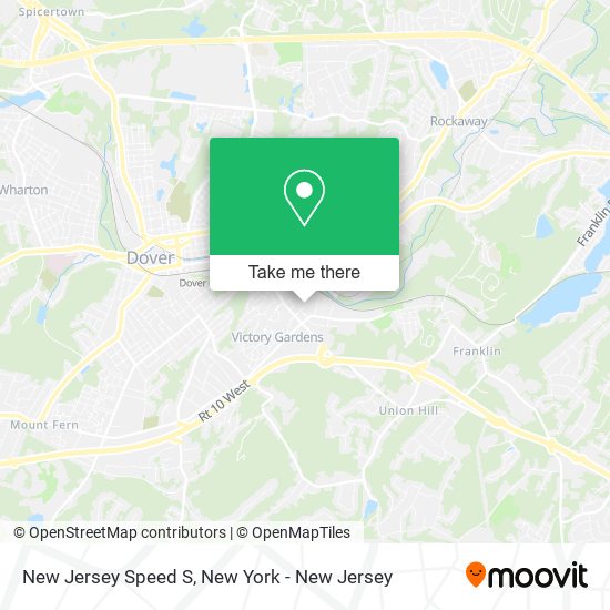 New Jersey Speed S map