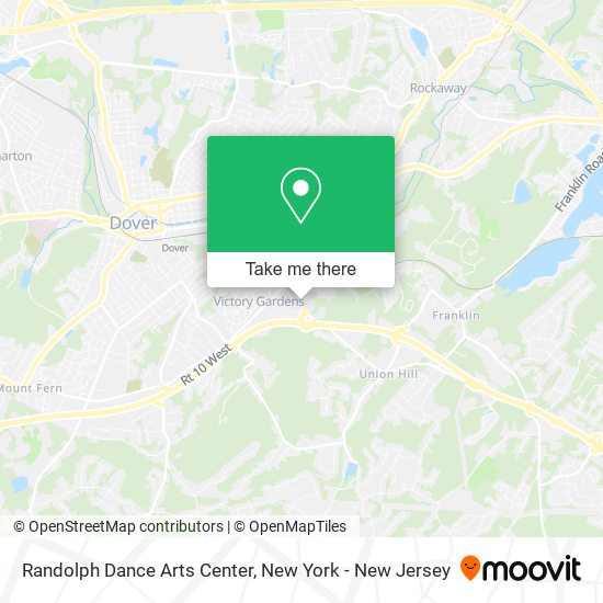 Randolph Dance Arts Center map