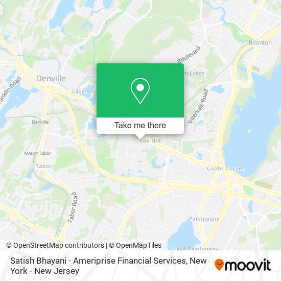Mapa de Satish Bhayani - Ameriprise Financial Services