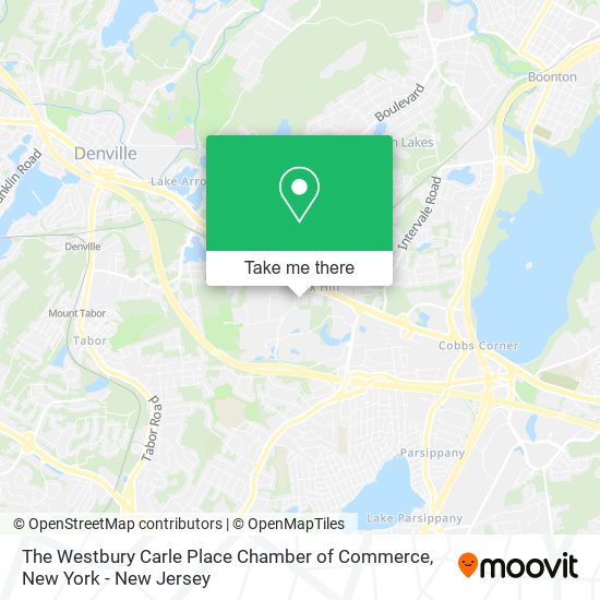 The Westbury Carle Place Chamber of Commerce map