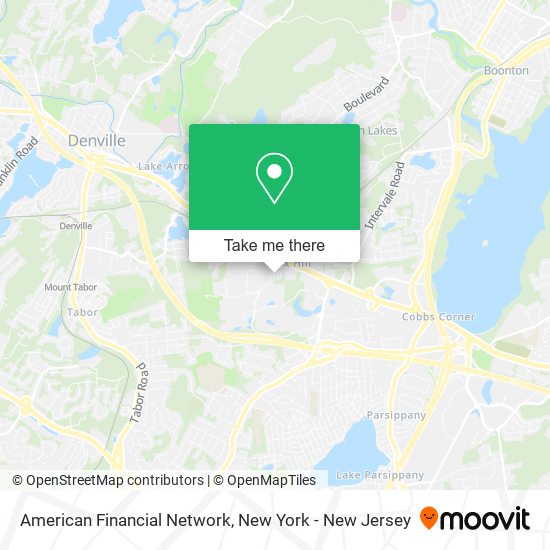 American Financial Network map