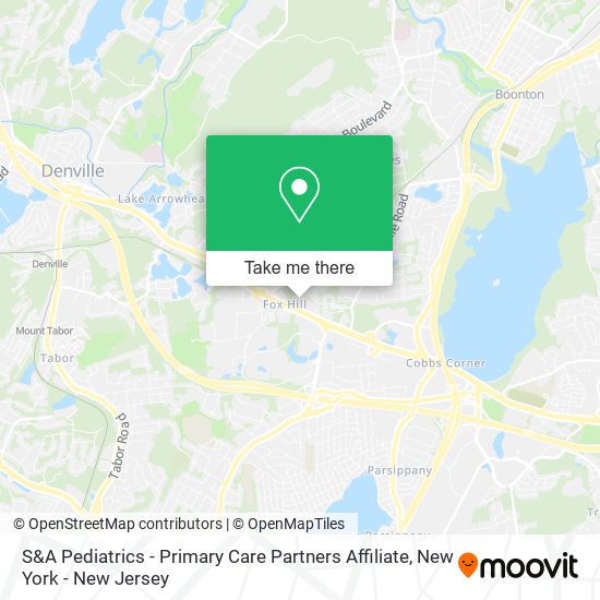 S&A Pediatrics - Primary Care Partners Affiliate map