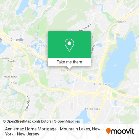 Anniemac Home Mortgage - Mountain Lakes map