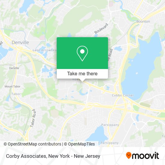 Corby Associates map