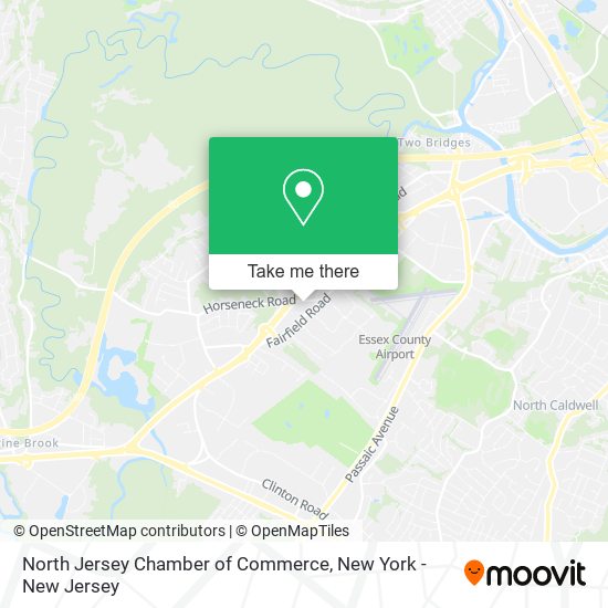North Jersey Chamber of Commerce map