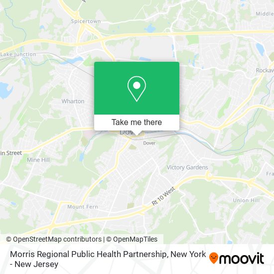 Morris Regional Public Health Partnership map