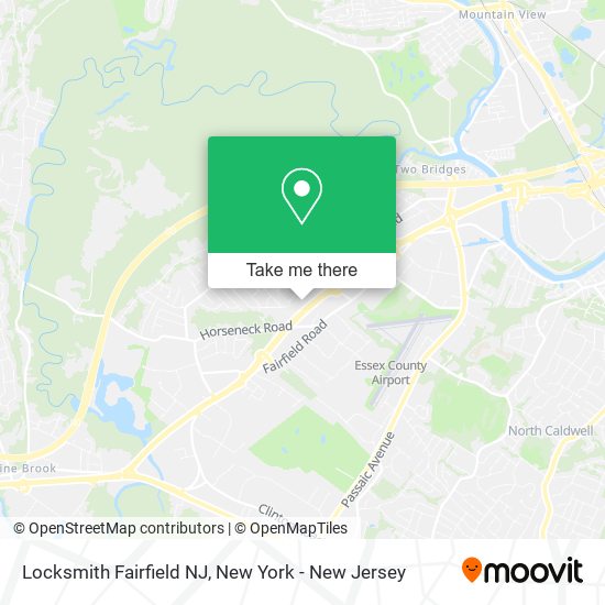 Locksmith Fairfield NJ map